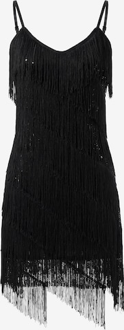 Robe de cocktail faina en noir : devant
