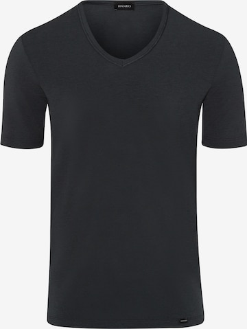 Hanro Undershirt ' Natural Function ' in Black: front