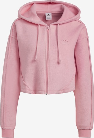 Giacca di felpa 'Loungewear' di ADIDAS ORIGINALS in rosa: frontale