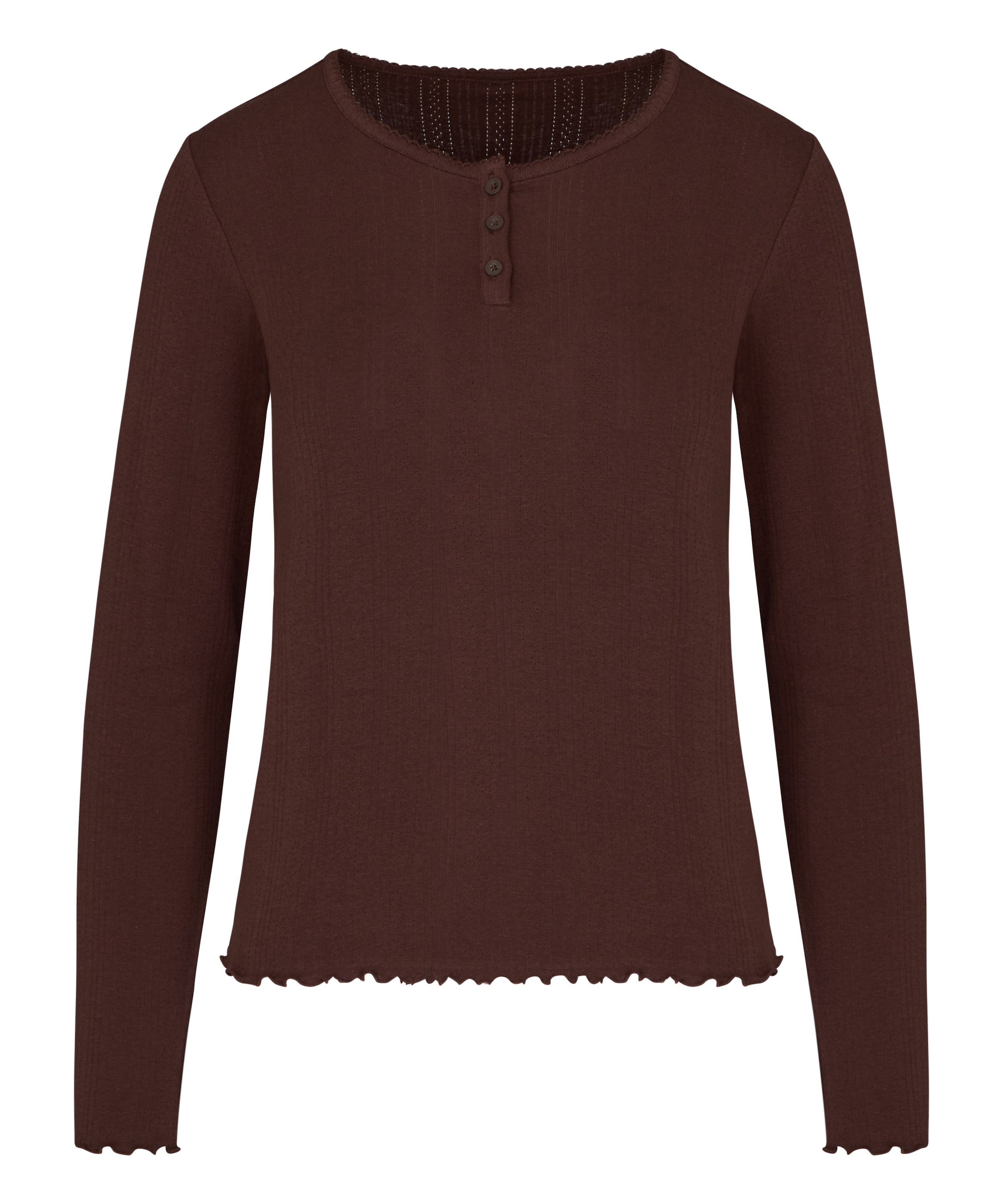 Hunkemöller Slaapshirt in Bruin: voorkant