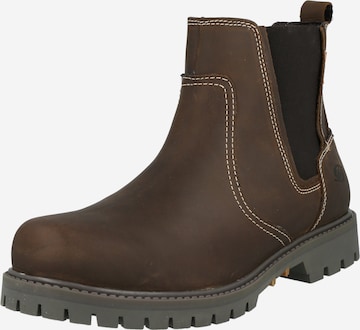 Dockers by Gerli Chelsea boots in Bruin: voorkant