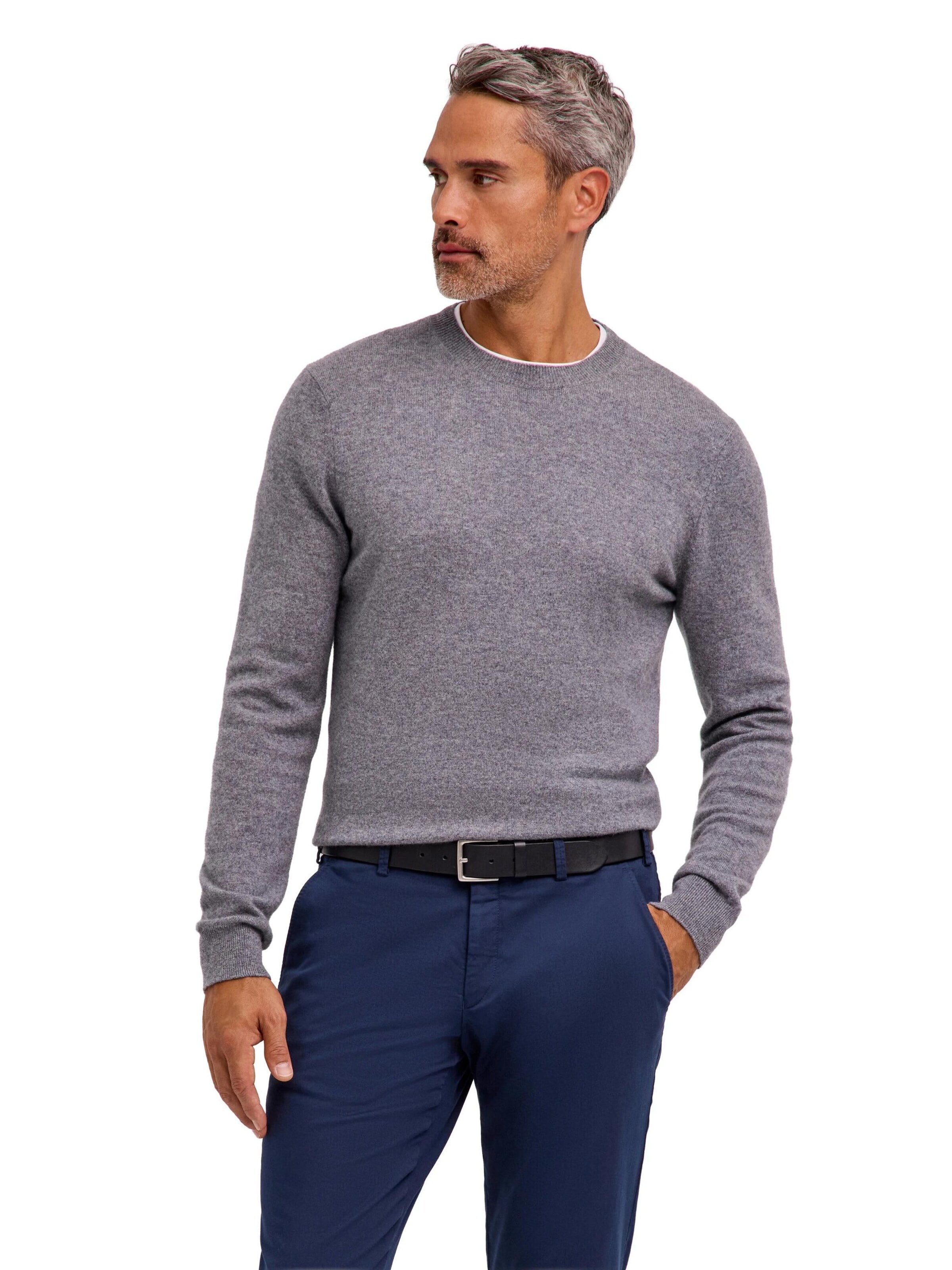 FALKE Pullover 'Pure Cashmere'‌‌‌‌‌‌ in Grau: Vorderseite