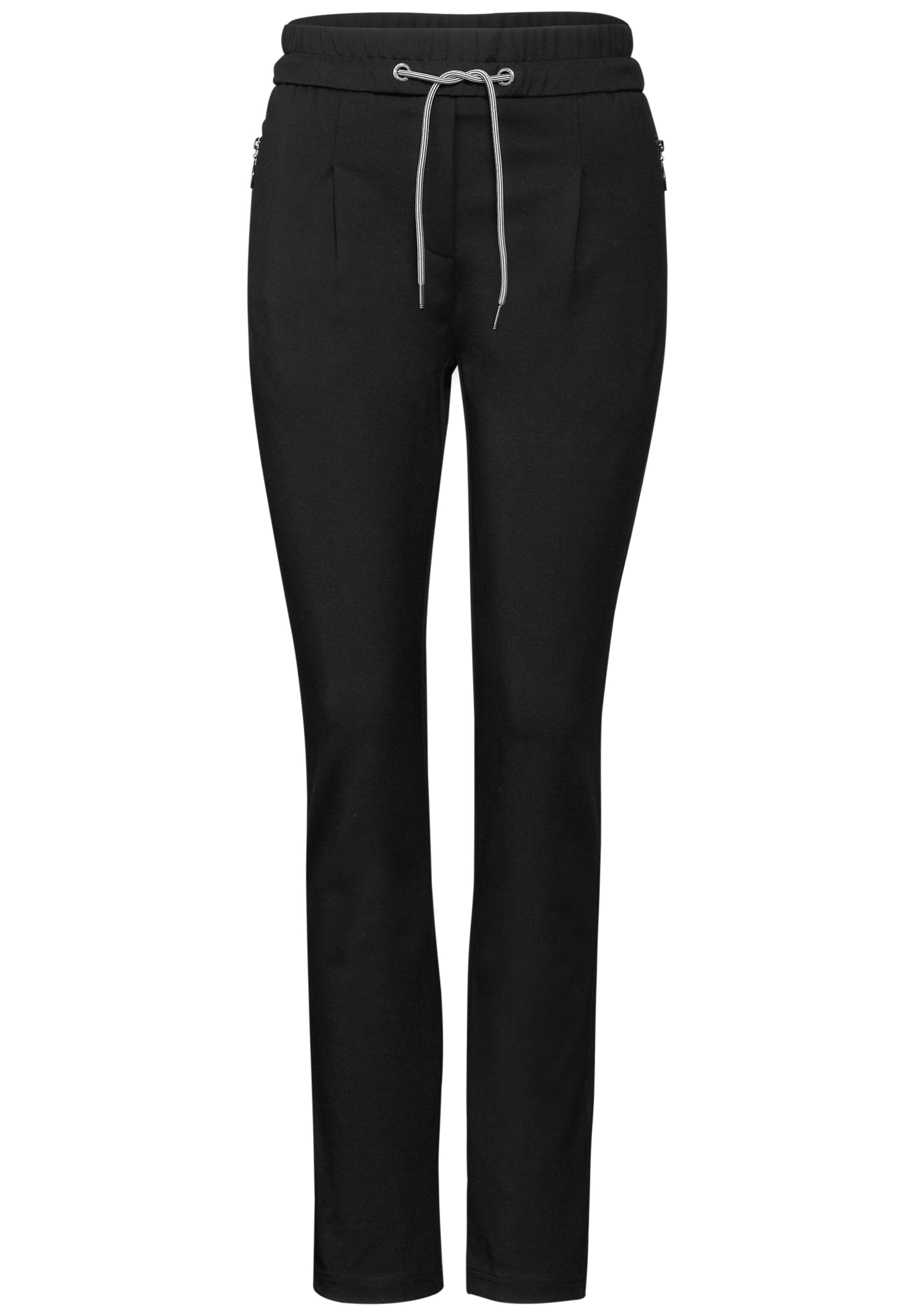CECIL Slimfit Hose in Schwarz: Vorderseite
