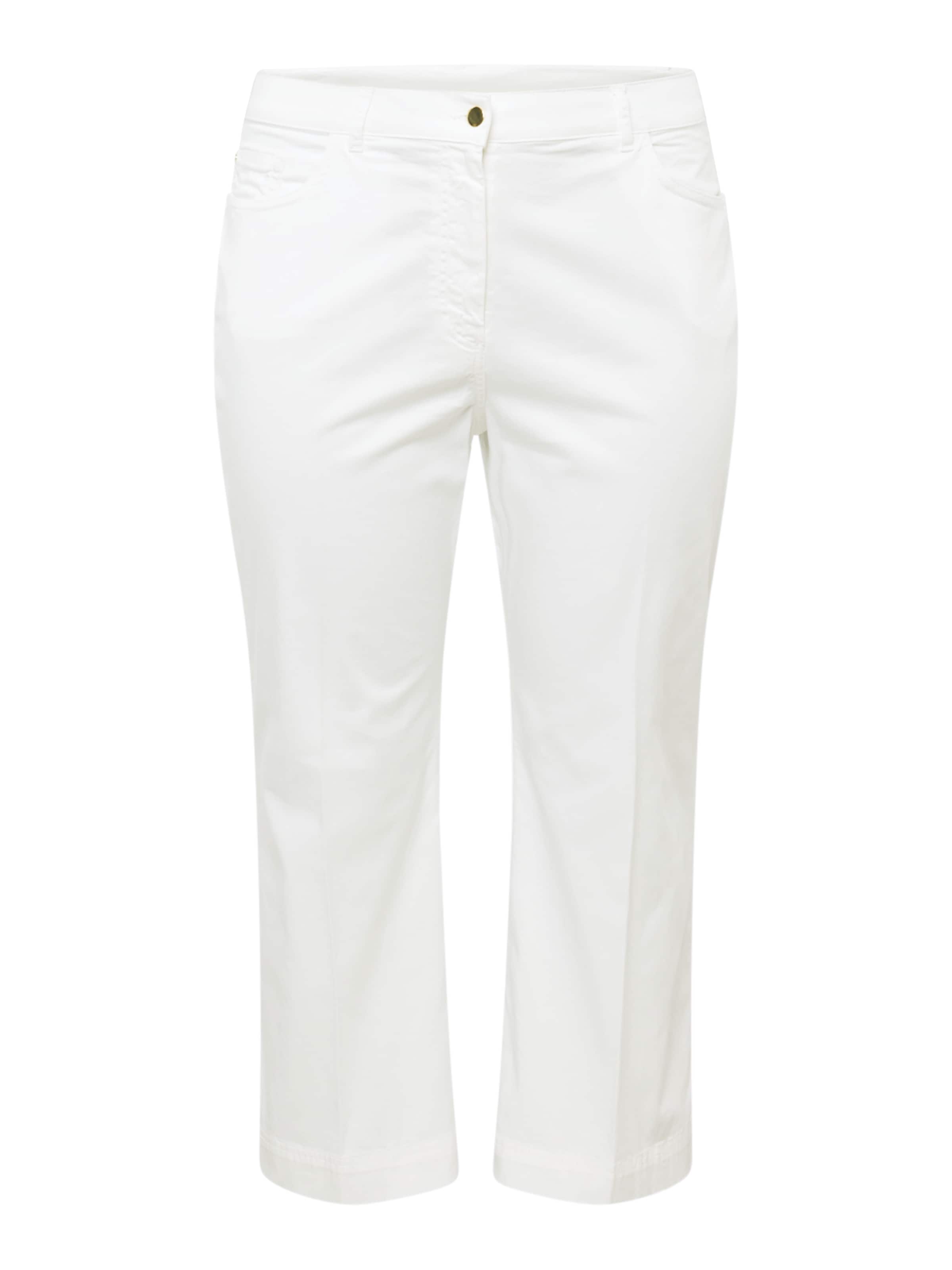 Regular Pantaloni cu dungă 'RAPALLO' de la Persona by Marina Rinaldi pe alb: față