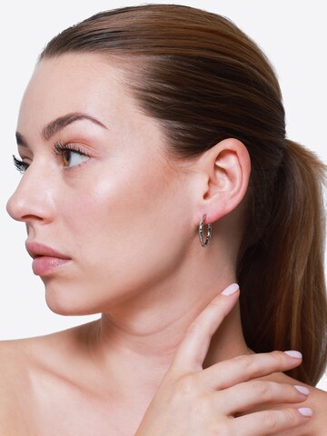 Boucles d'oreilles 'Alvild' Heideman en argent : devant