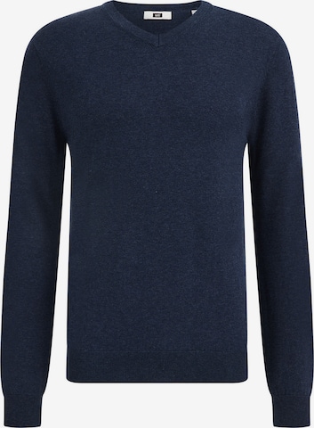 WE Fashion Sweater in Blue: front