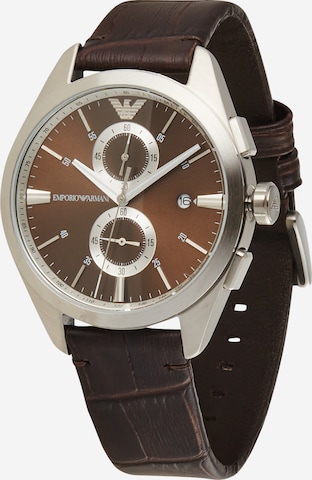 Emporio Armani Analog klokke i brun: forside