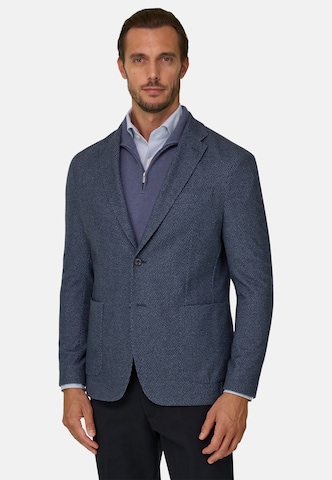 Coupe regular Veste de costume Boggi Milano en bleu : devant