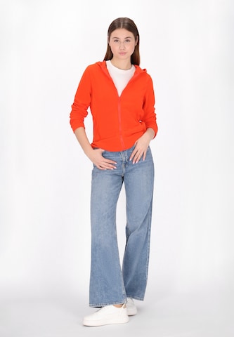 Veste en polaire swirly en orange
