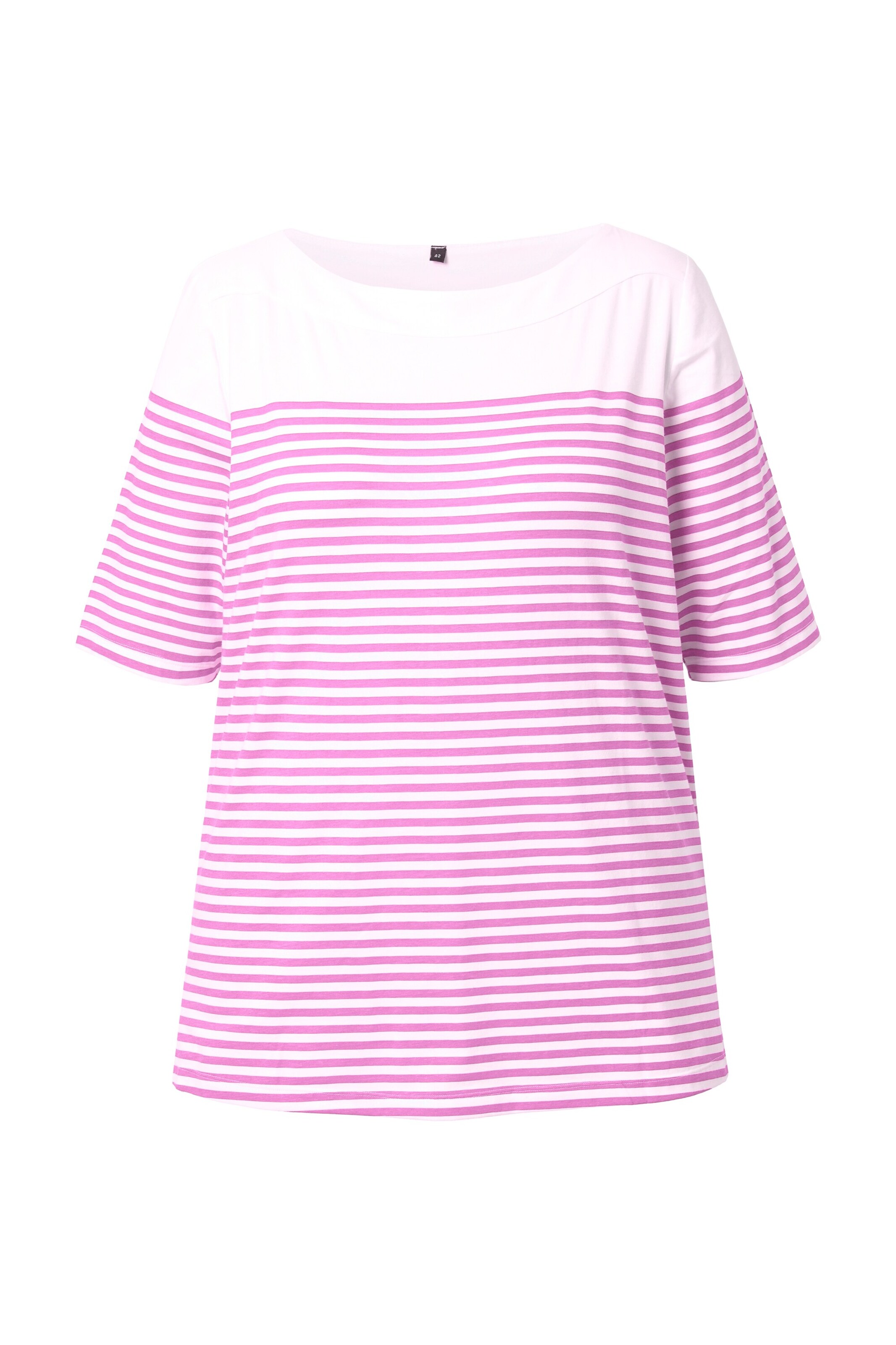 T-shirt Ulla Popken en rose : devant