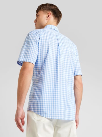 FYNCH-HATTON Regular fit Button Up Shirt 'Summer Vichy' in Blue