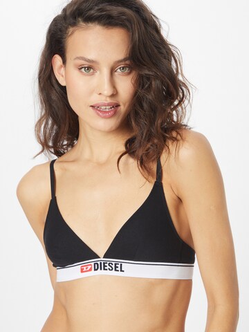 DIESEL Triangel BH 'LIZZYS' in Zwart: voorkant