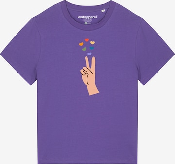 Watapparel T-Shirt 'Spread Love' in Lila: Vorderseite