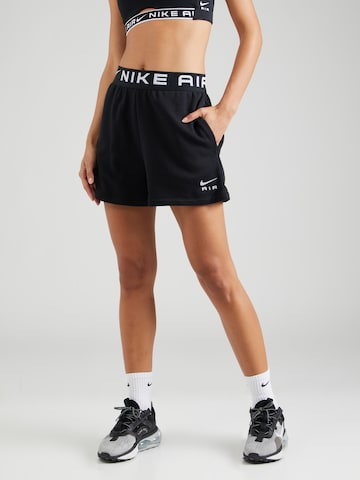 Nike SportswearLoosefit Hlače - crna boja: prednji dio