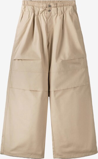 Bershka Pantalon en beige, Vue avec produit