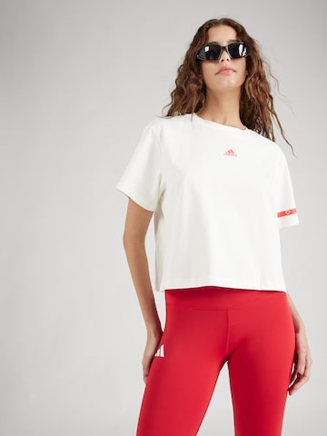 ADIDAS SPORTSWEARTehnička sportska majica 'BL COL GT' - bijela boja: prednji dio