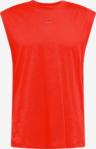 HUGO T-shirt 'Dankto241' i röd: framsida