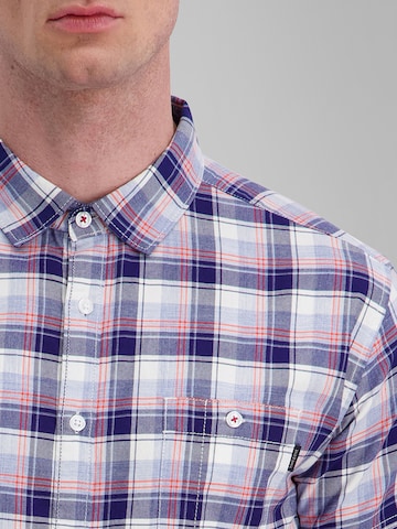 TIMEZONE Regular Fit Hemd 'Check' in Blau
