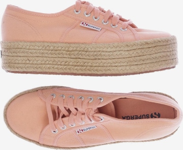 SUPERGA Flats & Loafers in 39 in Pink: front