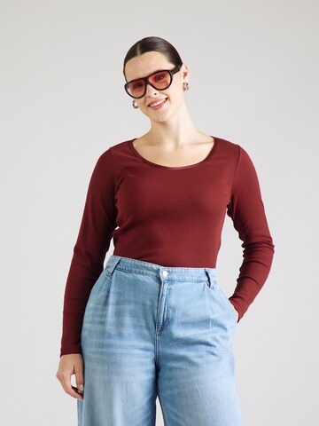 T-shirt 'CARRIBBI' ONLY Carmakoma en rouge : devant