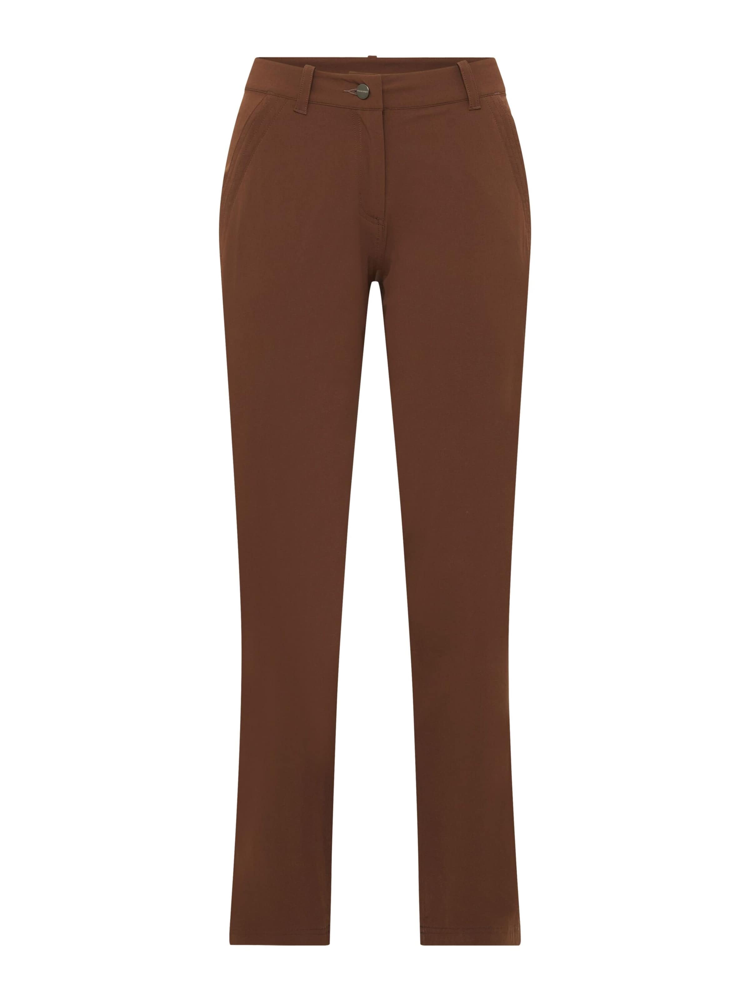 MAMMUT Outdoor Pants in Brown: front