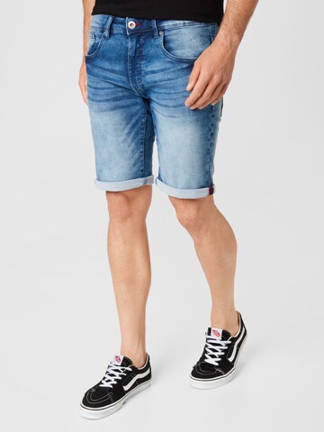 Petrol Industries Slimfit Shorts in Blau: predná strana