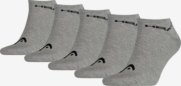 HEAD Athletic Socks in Grey: front