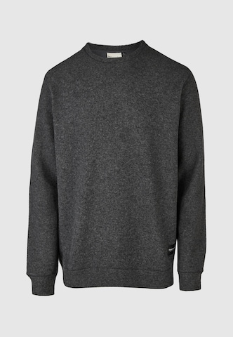 Cleptomanicx Sweatshirt 'Noitch' in Grau: Vorderseite