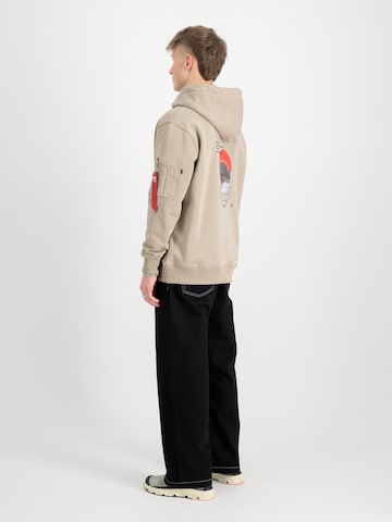 ALPHA INDUSTRIES Collegepaita 'NASA Orbit' värissä beige