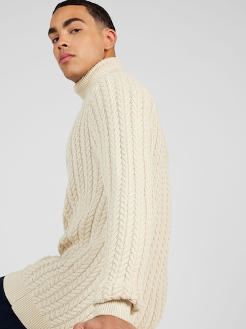 SELECTED HOMME Sweater 'Brai' in Beige
