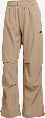 ADIDAS PERFORMANCE Sportbroek 'Essentials' in Bruin: voorkant