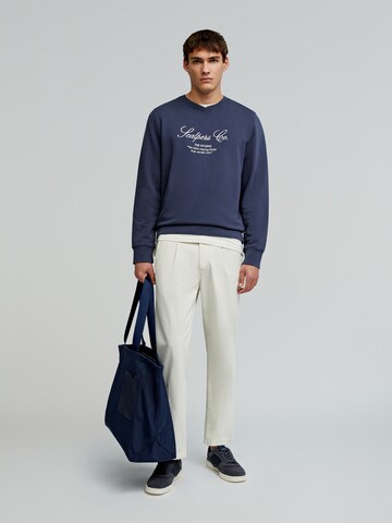 Scalpers Sweatshirt 'The Studio' in Blue: front
