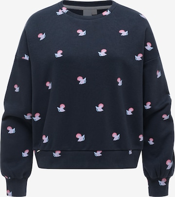 Ragwear Sweatshirt 'Wuss Shells' in Blauw: voorkant