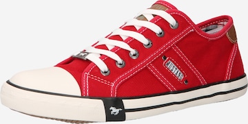 MUSTANG Rövid szárú sportcipők - piros: elől