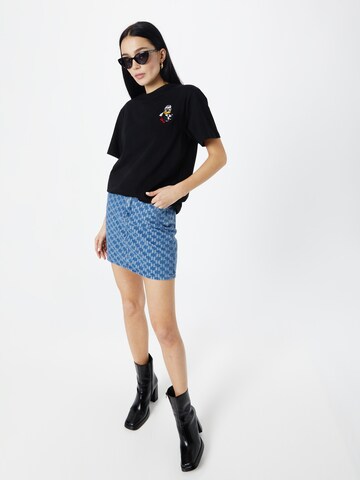 Tricou 'Klxdisney' de la Karl Lagerfeld pe negru