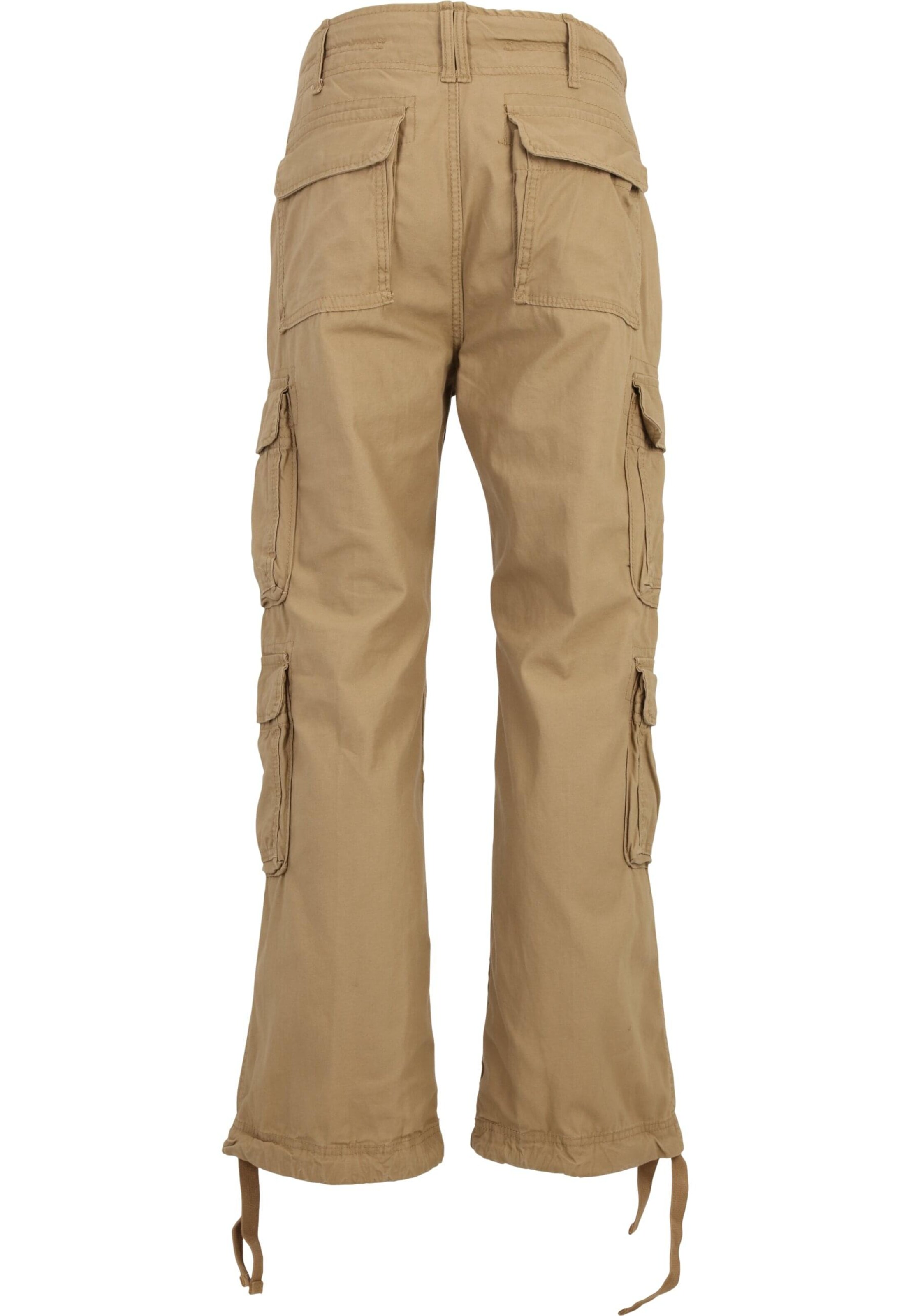 9N1M SENSE Avar lõige Klapptaskutega püksid, värv beež