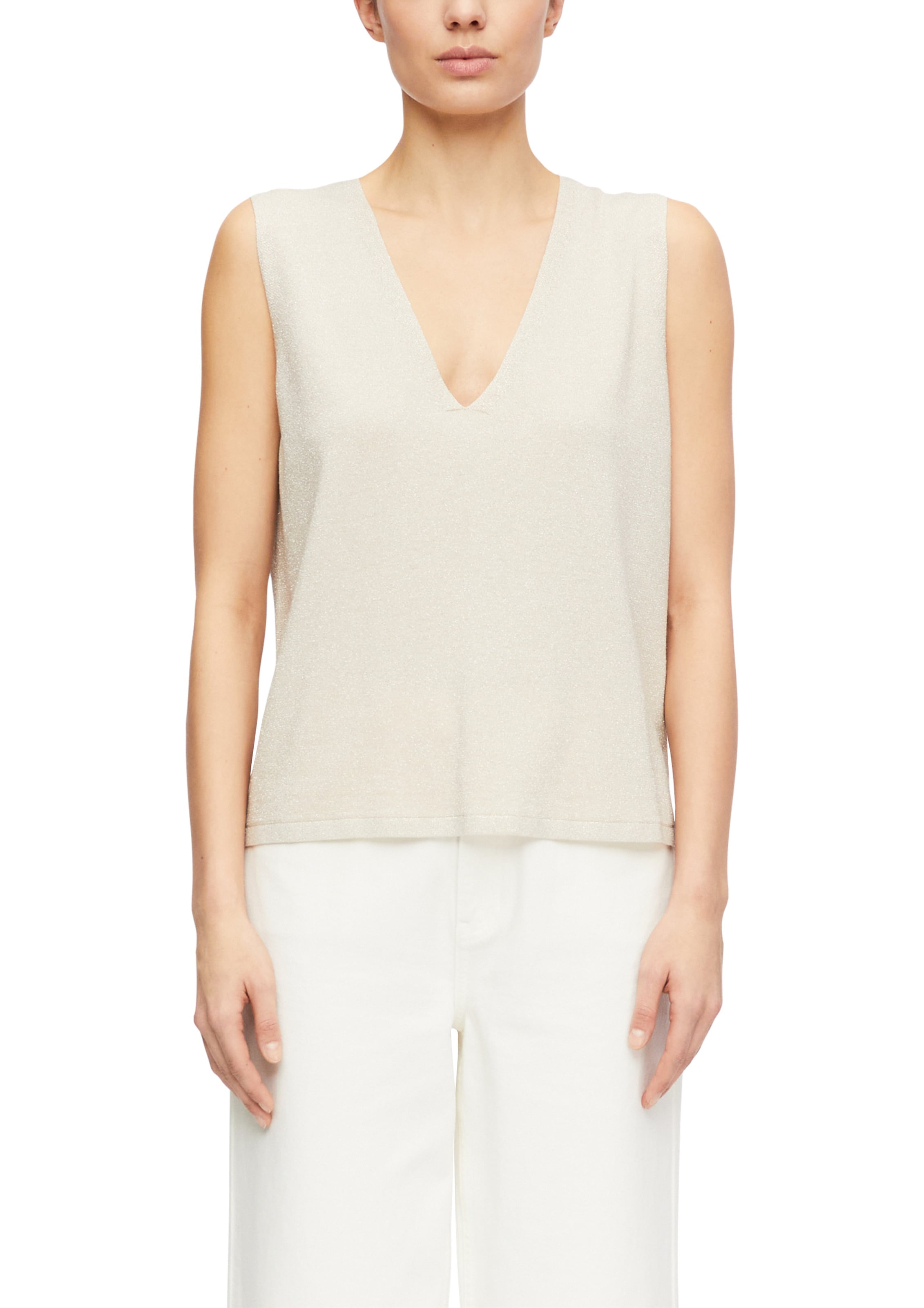 COMMA Stricktop in Beige