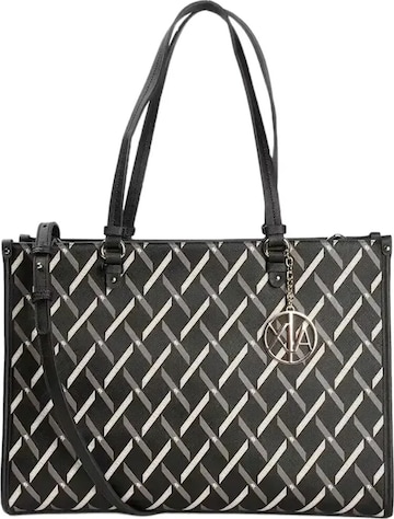 Trousse de maquillage 'Saffiano' ARMANI en noir : devant