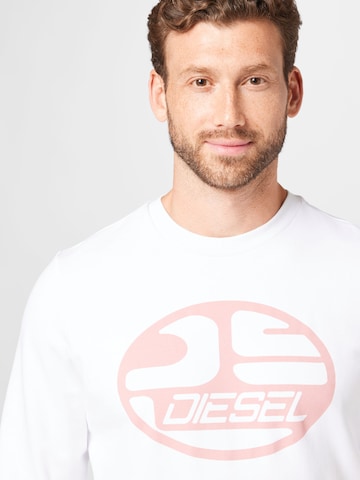 DIESEL Sweatshirt 'GINN' in White