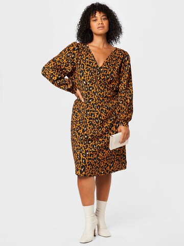 Dorothy Perkins Curve Jurk in Bruin