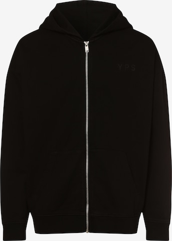 Young Poets Zip-Up Hoodie 'Danis' in Black: front