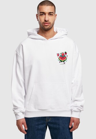 Merchcode Sweatshirt in Weiß: Vorderseite