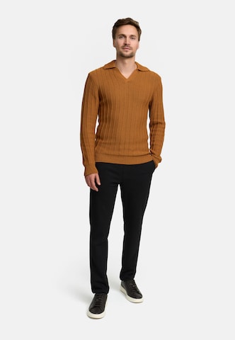 Pull-over 'JFTruman' JEFF en marron