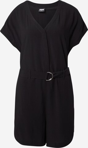 Urban Classics Jumpsuit in Zwart: voorkant