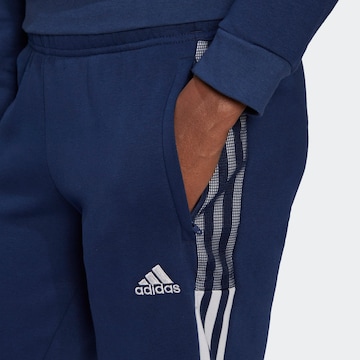 ADIDAS SPORTSWEAR Tapered Sports trousers 'Tiro 21 Sweat' in Blue