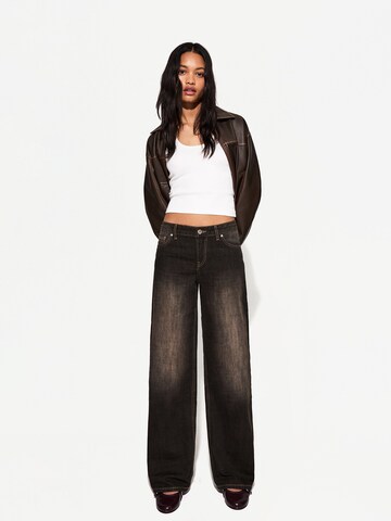 Loosefit Jean Bershka en noir