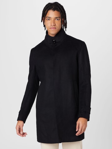 STRELLSON Ανοιξιάτικο και φθινοπωρινό παλτό σε μαύρο: μπροστά