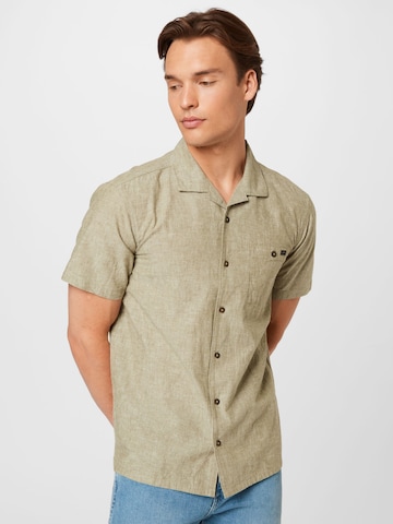 BILLABONG Regular fit Button Up Shirt 'Vacay All Day' in Green: front