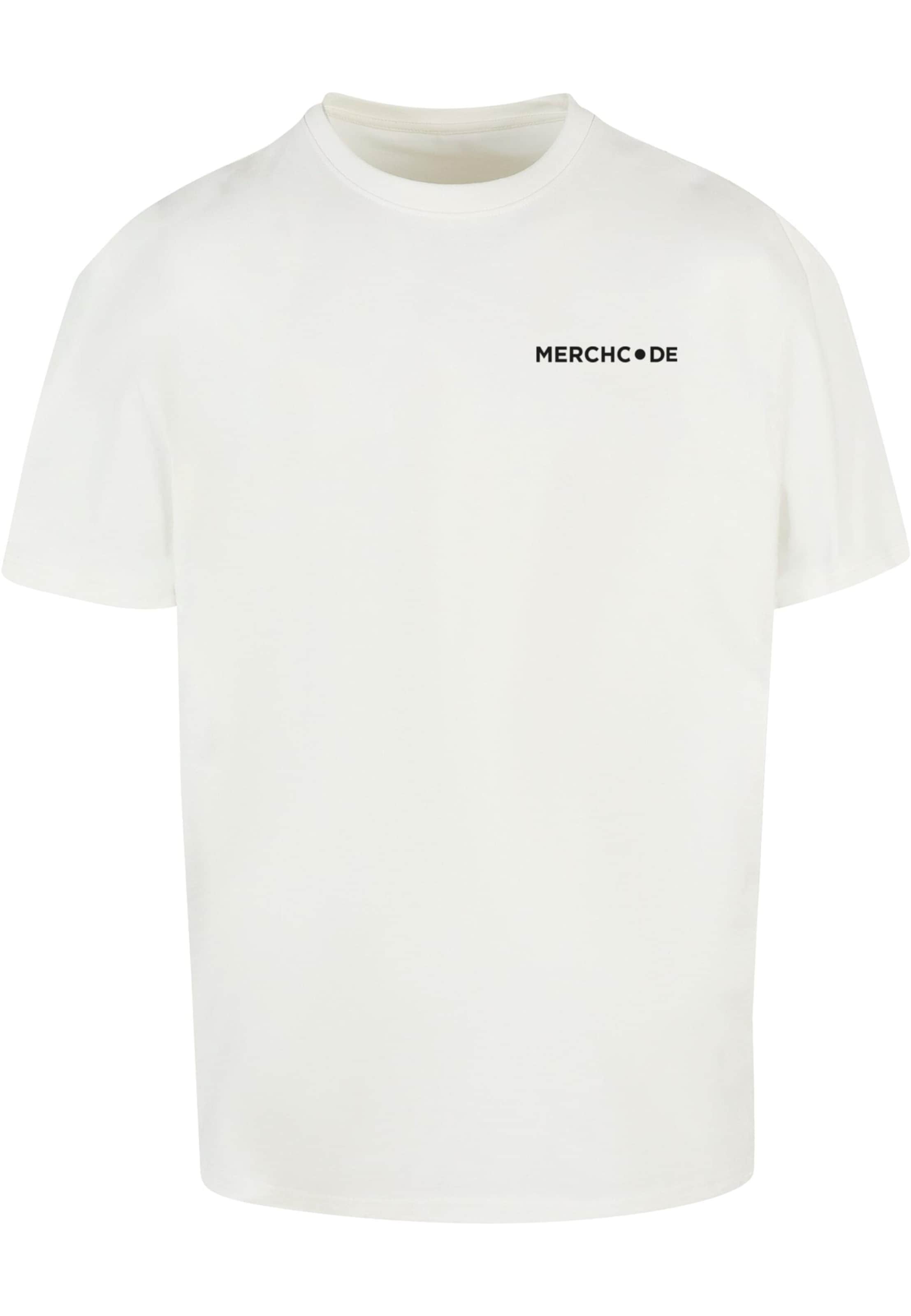 Merchcode Тениска 'Break The Rules' в бяло: отпред