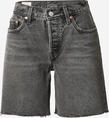 LEVI'S ® Jeans '501  90s Short' in Zwart: voorkant